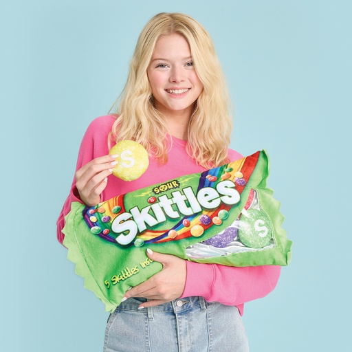 [780-4051] Sour Skittles Packaging Fleece Plush