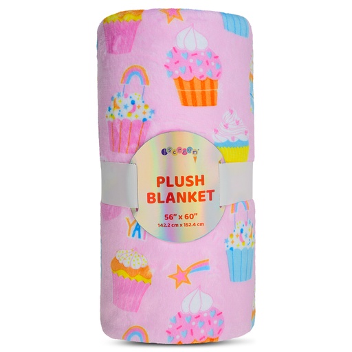 [780-4084] Cupcake Party Plush Blanket