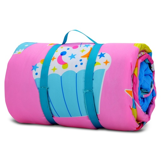 [782-567] Cupcake Party Sleeping Bag and Pillow Set