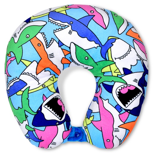 [780-4230] Shark Frenzy Neck Pillow