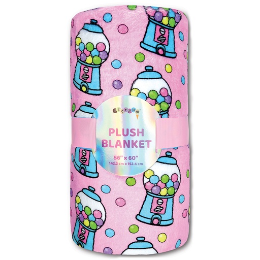 Bubblegum Fun Plush Blanket