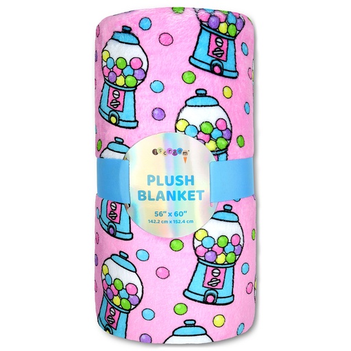 [780-4150] Bubblegum Fun Plush Blanket