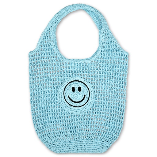 Blue Straw Bag