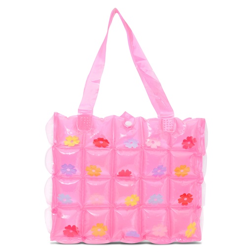 [810-2128] Pink Bubble Tote Bag