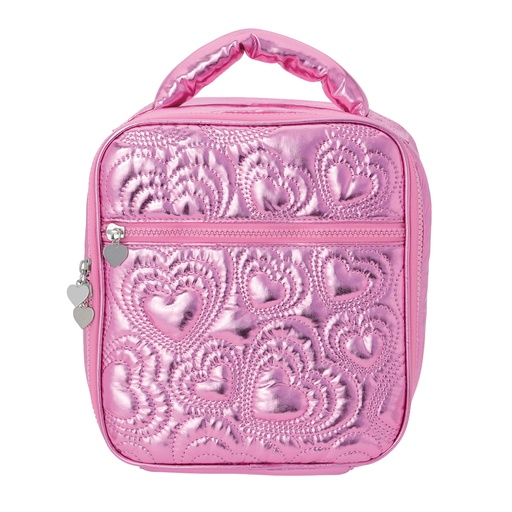 [810-2070] Pink Shining Heart Lunch Tote