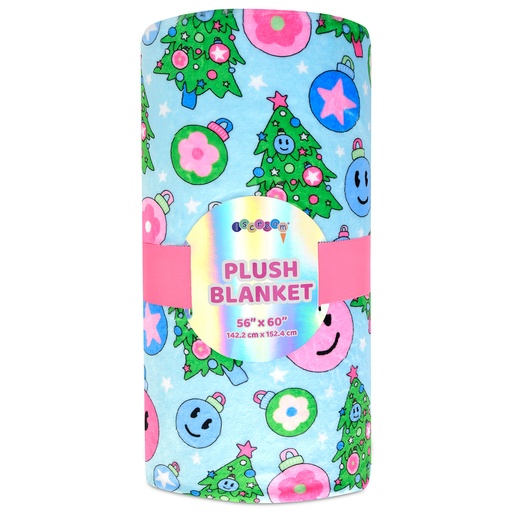 [780-4384] Groovy Holiday Plush Blanket