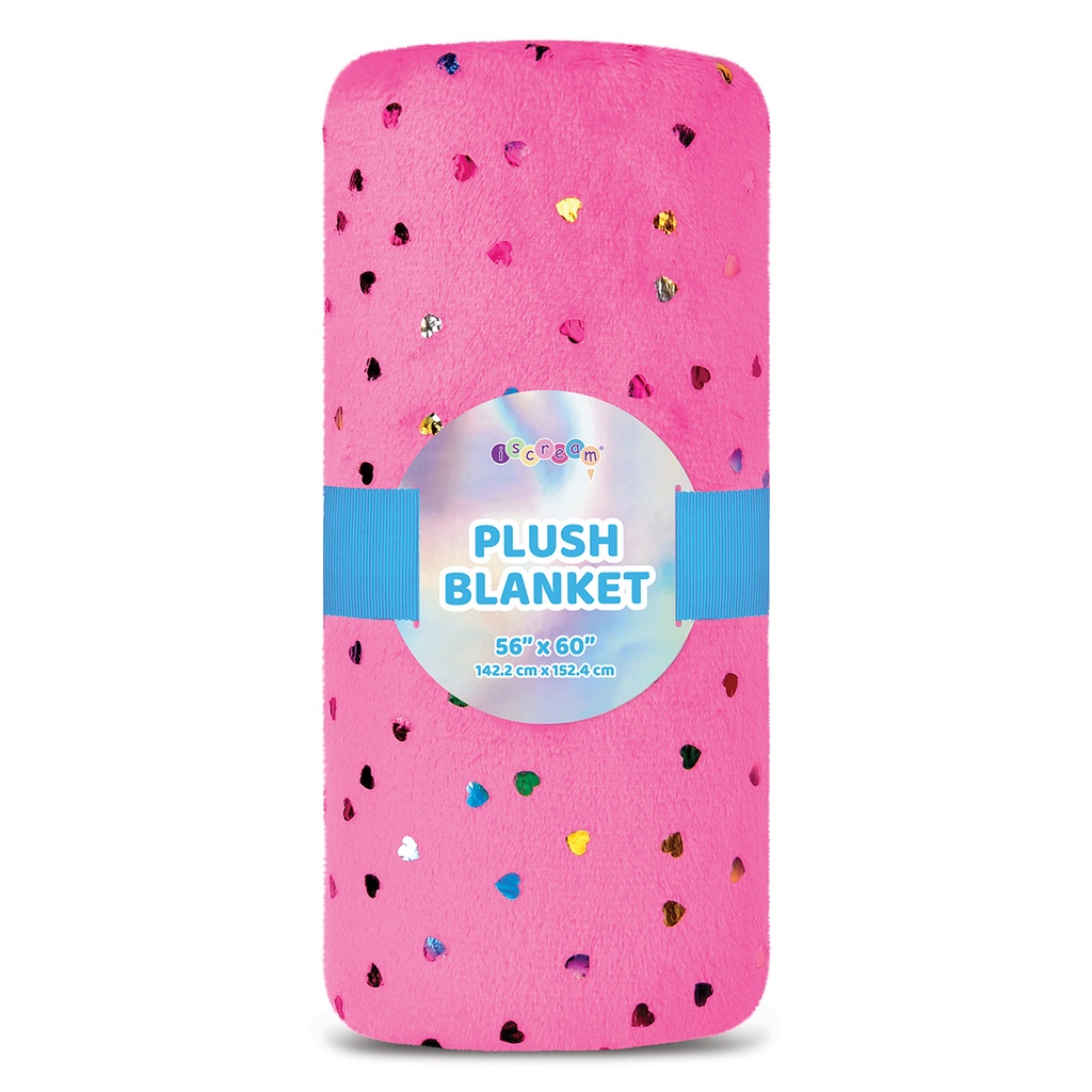Playful Hearts Plush Blanket