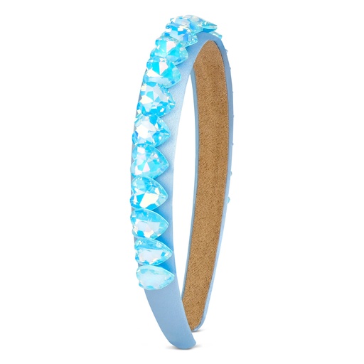 Turquoise Heart Gem Headband 