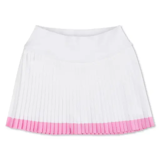White Pink Stripe Skort