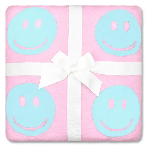 Made You Smile Cozy Knit Blanket