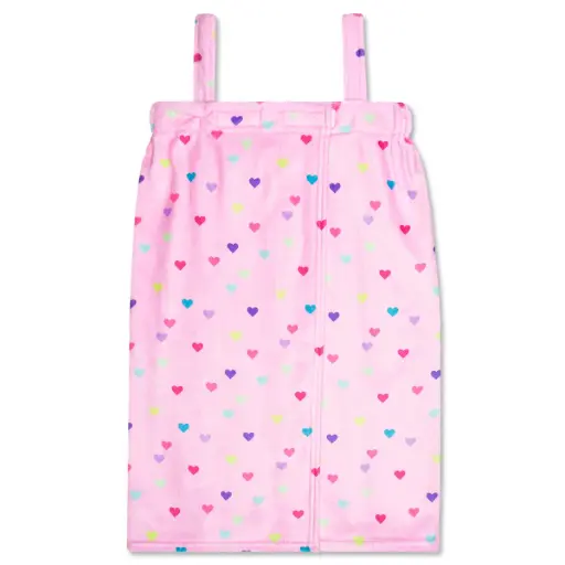 Heart Confetti Plush Spa Wrap