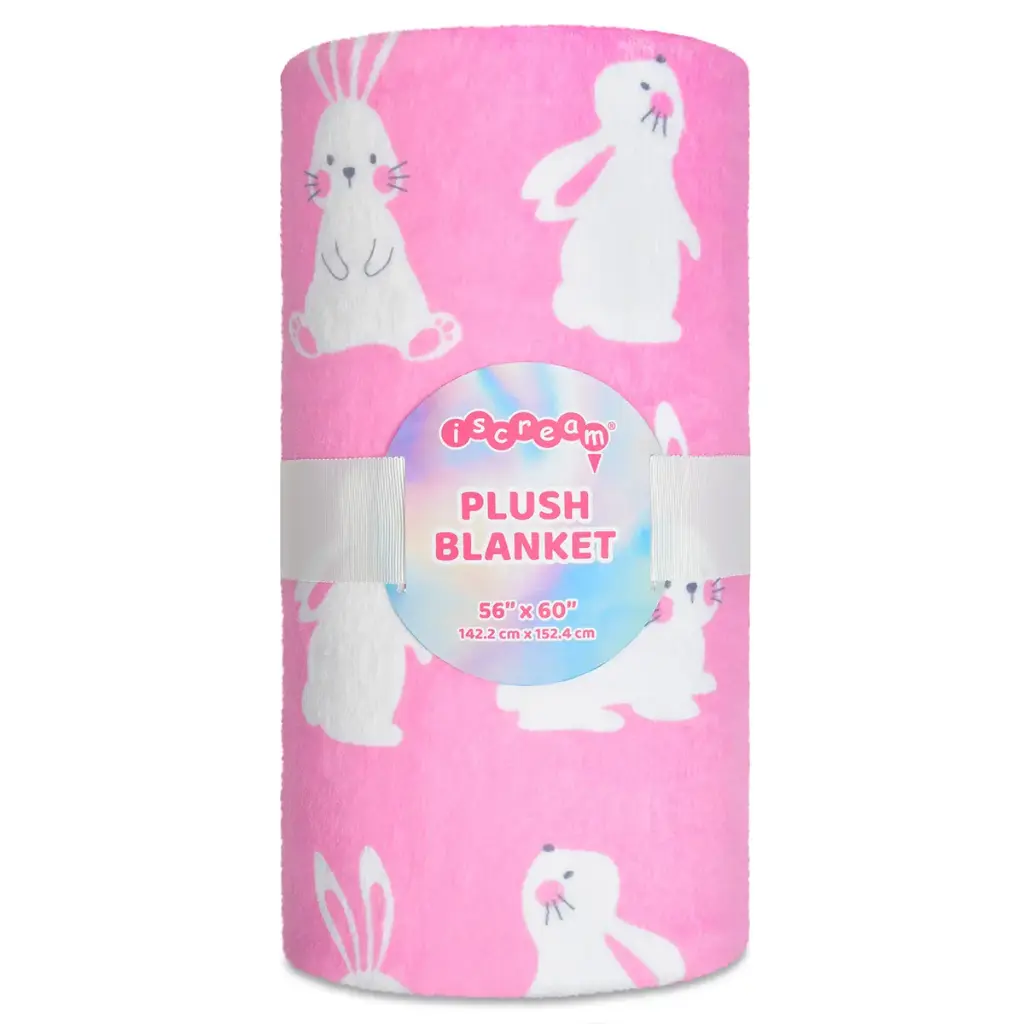 Blushing Bunnies Plush Blanket