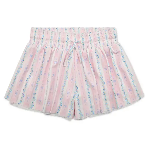 Floral Stripes Butterfly Shorts