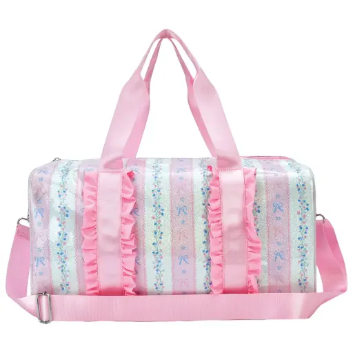 Floral Stripes Duffel Bag