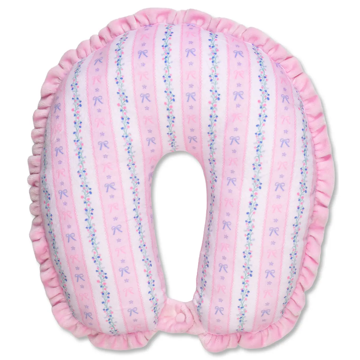 Floral Stripes Neck Pillow