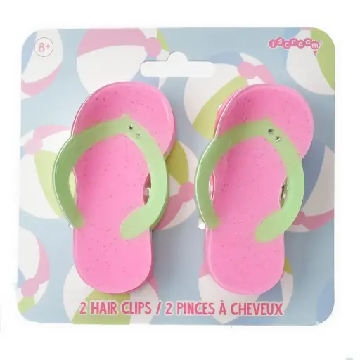Flip Flop Hair Clips Set
