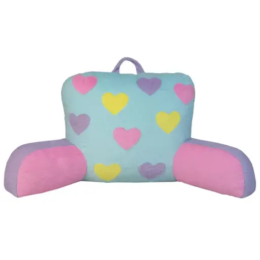 Hearts Color Block Lounge Pillow