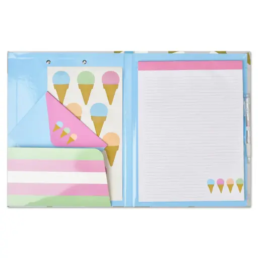 Sweet Scoops Holographic Clipboard Set
