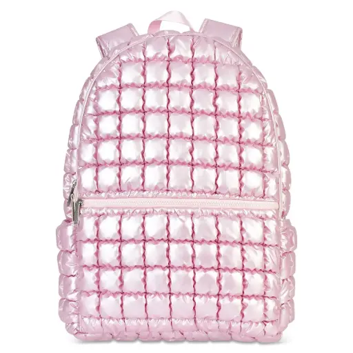 Icy Rose Puffer Backpack