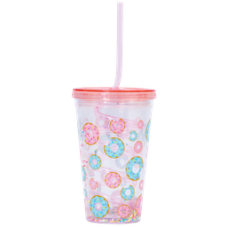 [870-103] Donuts Cup with Straw