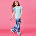 Blue Tie Dye Plush Pants