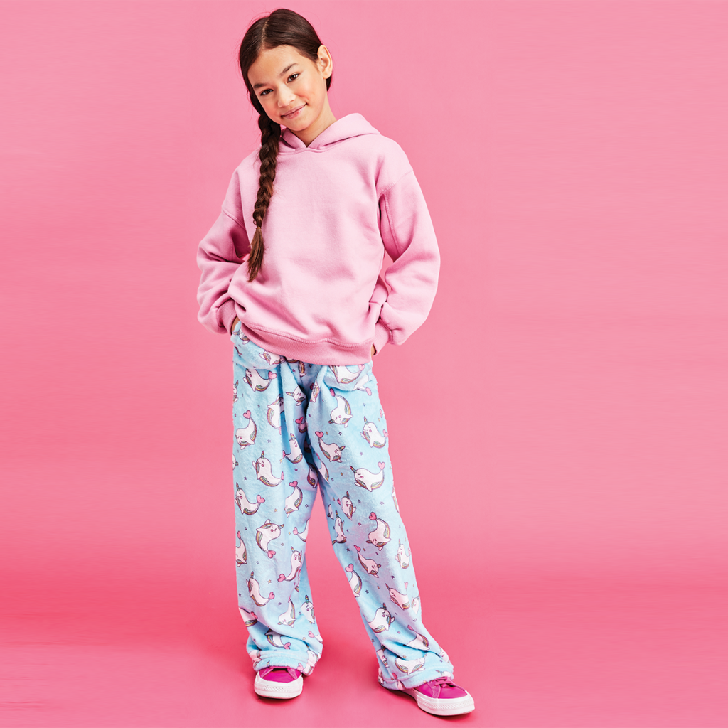 Rainbow Narwhal Plush Pants