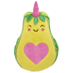 [780-1411] Avocado Heart Furry Pillow