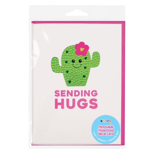 [760-1099] Cactus Rhinestone Decal Greeting Card