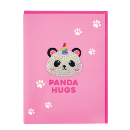 [760-1094] Panda Rhinestone Decal Greeting Card
