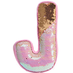 [780-923] J Initial Reversible Sequin Pillow