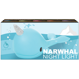 [865-077] Narwhal Night Light Blue