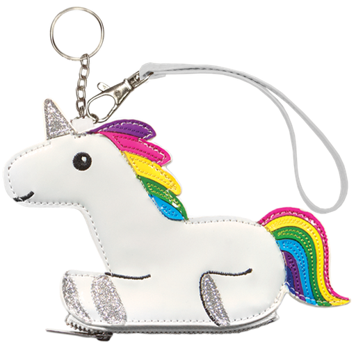 [810-538] Rainbow Unicorn Purse Key Chain