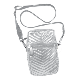 [810-997] Silver Chevron Cell Bag