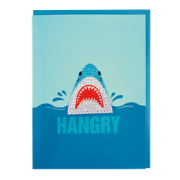 [760-1101] Shark Rhinestone Decal Greeting Card