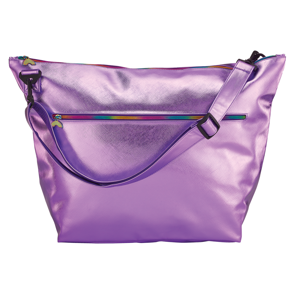 Purple Metallic Weekender Bag Iscream