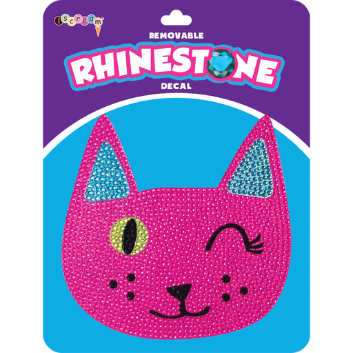[700-201] Winking Cat Rhinestone Decals Small