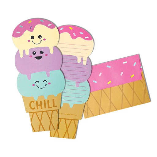 Chill Cone Glitter Notecards