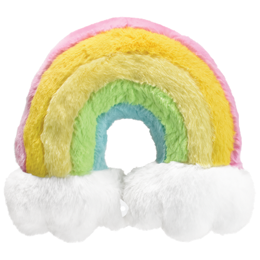[780-1235] Rainbow Furry Neck Pillow